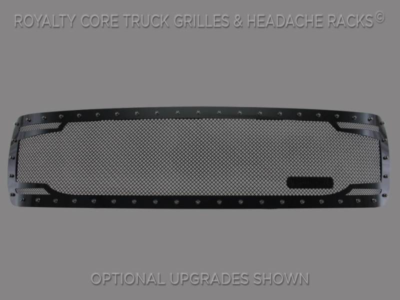 Royalty Core - Royalty Core 14002 Chevy 2500/3500 2007-2010 Full Grille Replacement RC2 Twin Mesh Grille