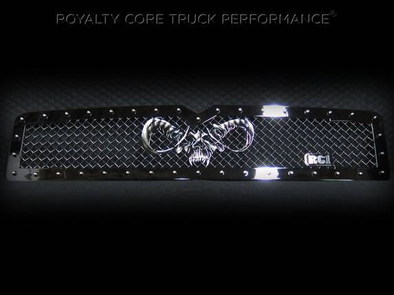 Royalty Core - Royalty Core 14032 Dodge Ram 2500/3500 1994-2002 RC1 Main Grille Twin Mesh with Goat Skull Logo