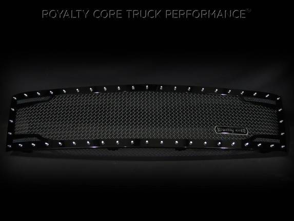Royalty Core - Royalty Core 14066 Chevrolet 1500 2007-2013 Full Grille Replacement RC2 Twin Mesh Grille*STOCK*