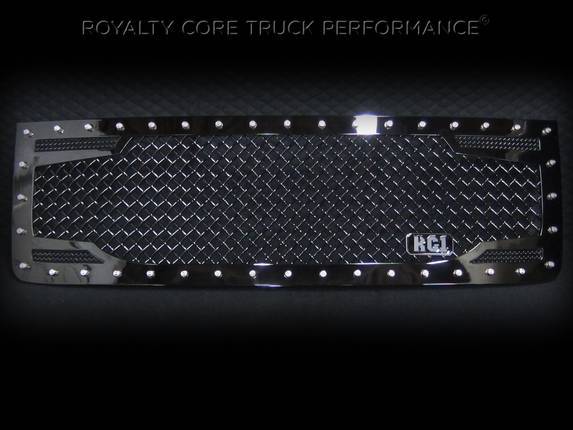 Royalty Core - Royalty Core 14068 GMC Sierra 2500/3500 HD 2007-2010 RC2 Main Grille with 5.0 Super Mesh