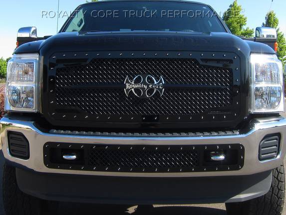 Royalty Core - Royalty Core 14107 Ford Super Duty 2011-2016 RC2 Main Grille with Matching Bumper Grille Package