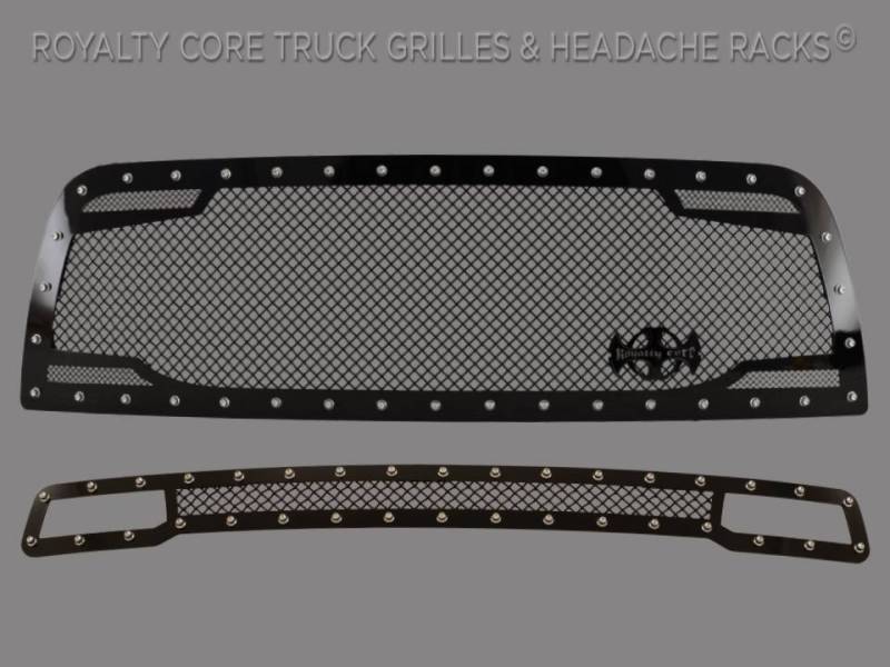 Royalty Core - Royalty Core 14164 Dodge Ram 2500/3500/ 2013-2018 RC2 Main Grille Twin Mesh & Bumper Grille Package