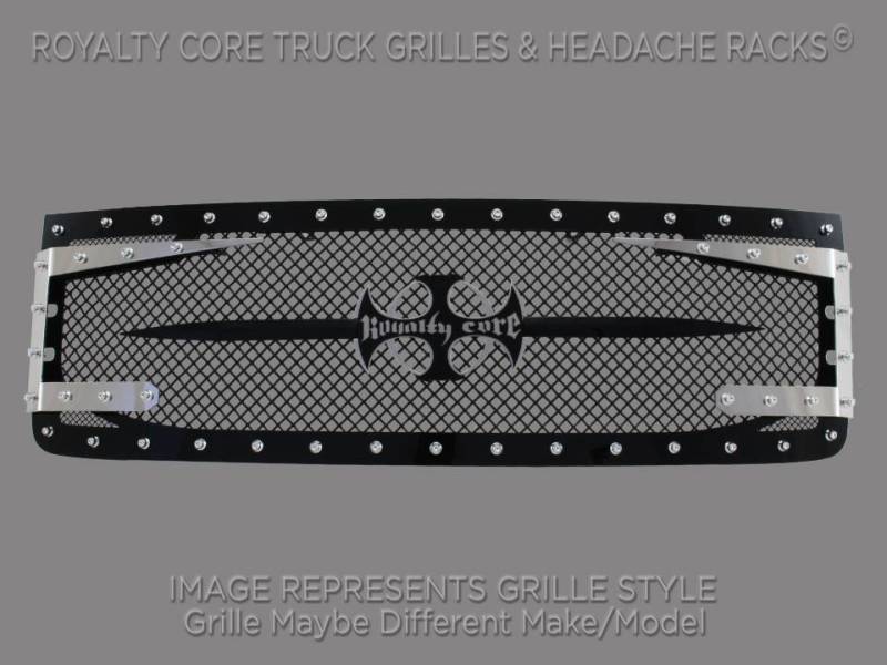 Royalty Core - Royalty Core 14252 GMC Sierra 1500, Denali, & All Terrain 2014-2015 RC3DX Innovative Grille