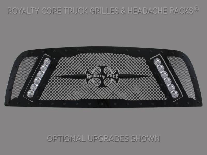 Royalty Core - Royalty Core 14284 Dodge Ram 2500/3500/4500 2013-2018 RCX Explosive Dual LED Grille