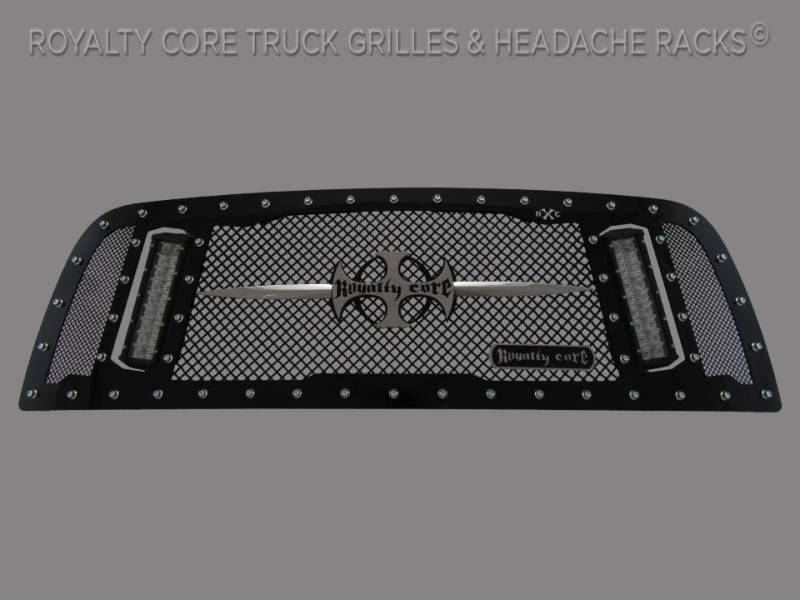 Royalty Core - Royalty Core 14285 Dodge Ram 2500/3500/4500 2010-2012 RCX Explosive Dual LED Grille