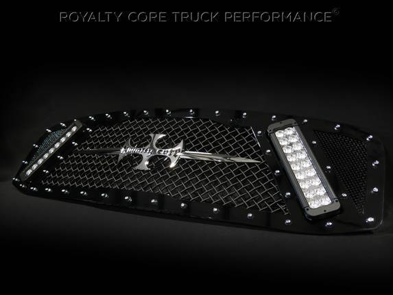 Royalty Core - Royalty Core 14321 Dodge Ram 2500/3500/4500 2006-2009 RCX Explosive Dual LED Grille