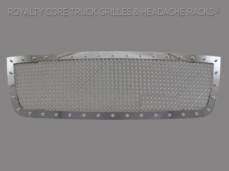 Royalty Core - Royalty Core 14349 Chevrolet 2500/3500 2005-2007 Full Grille Replacement RC1 Classic Grille Chrome