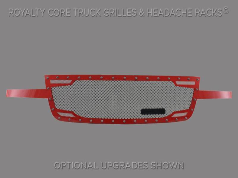 Royalty Core - Royalty Core 14350 Chevy 2500/3500 2005-2007 Full Grille Replacement RC2 Twin Mesh Grille