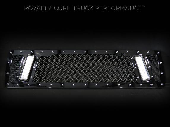 Royalty Core - Royalty Core 14474 GMC 4500/5500/6500/7500 2003-2009 Topkick Kodiak RCX Explosive Dual LED Grille