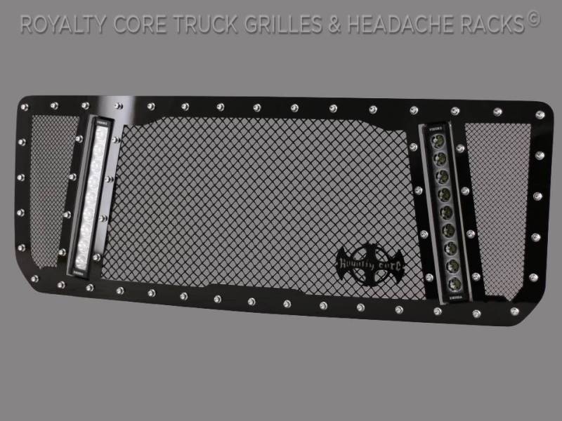 Royalty Core - Royalty Core 14504 GMC Sierra HD 2500/3500 2015-2019 RCX Explosive Dual LED Grille
