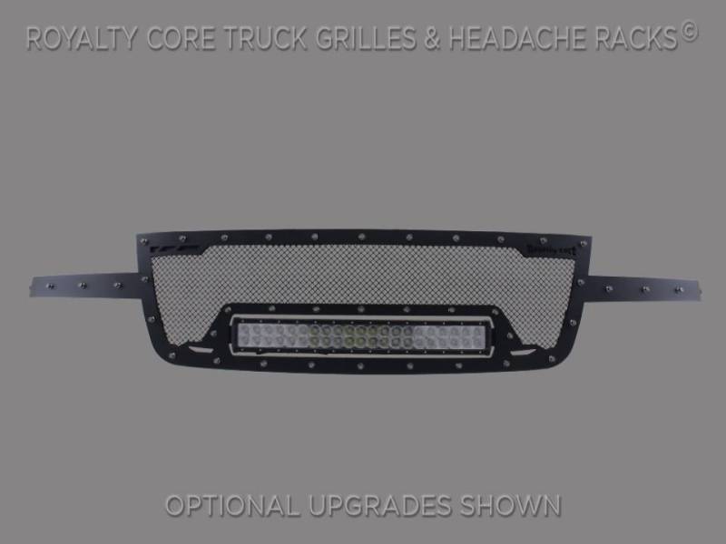 Royalty Core - Royalty Core 14547 Chevy 2500/3500 2005-2007 RCRX Full Grille Replacement LED Race Line