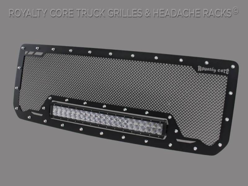 Royalty Core - Royalty Core 14561 GMCSierraHD 2500/3500 2011-2014 RCRX LED Race Line Grille