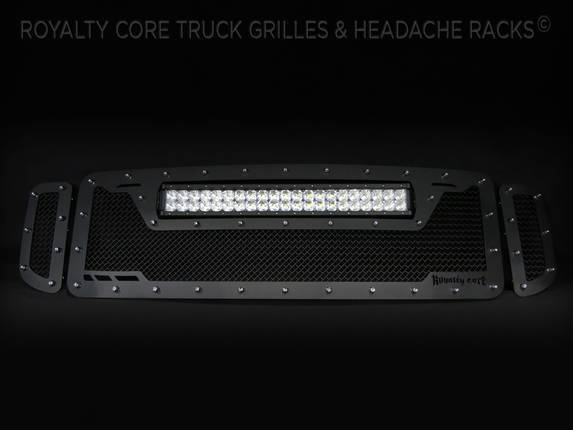 Royalty Core - Royalty Core 14592 Ford Super Duty 1999-2004 RCRX LED Race Line Grille-Top Mount LED