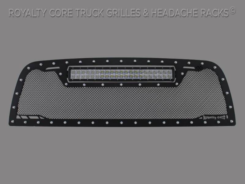 Royalty Core - Royalty Core 14598 DODGE RAM 2500/3500/4500 2013-2018 RCRX LED Race Line Grille-Top Mount LED