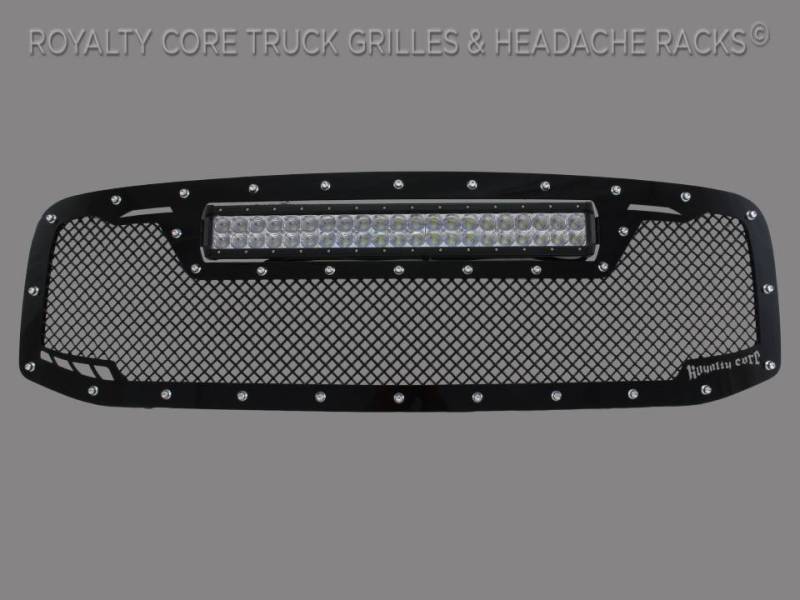 Royalty Core - Royalty Core 14600 DODGE RAM 2500/3500/4500 2006-2009 RCRX LED Race Line Grille-Top Mount LED