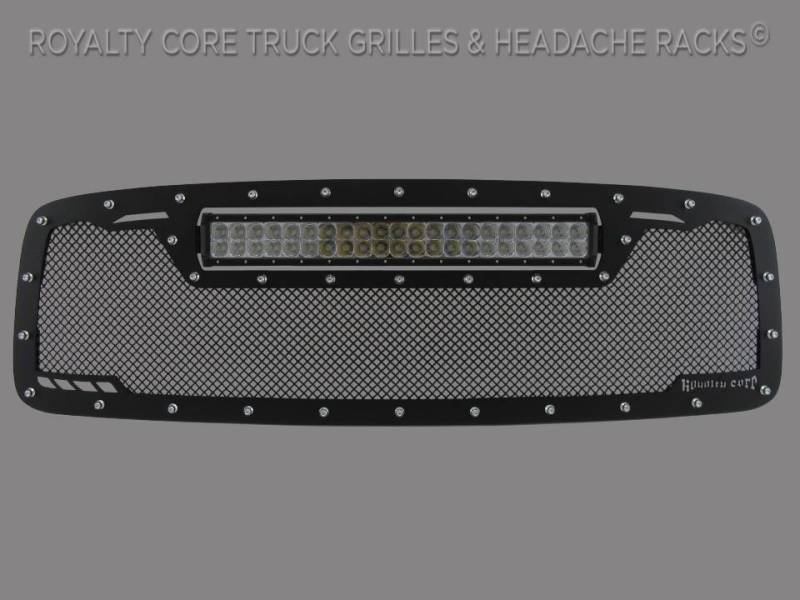 Royalty Core - Royalty Core 14601 DODGE RAM 2500/3500/4500 2003-2005 RCRX LED Race Line Grille-Top Mount LED