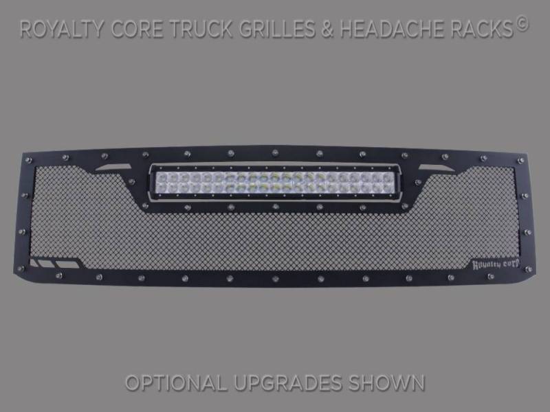 Royalty Core - Royalty Core 14606 Chevy 2500/3500 2015-2019 RCRX LED Race Line Grille-Top Mount LED