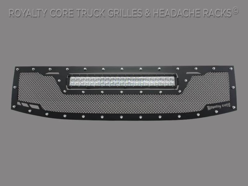 Royalty Core - Royalty Core 14629 Nissan Titan 2004-2015 RCRX LED Full Grille Replacement-Top Mounted LED