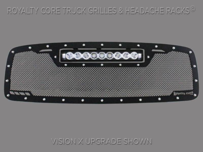 Royalty Core - Royalty Core 14711 DODGE RAM 1500 2002-2005 RCRX LED Race Line Grille-Top Mount LED