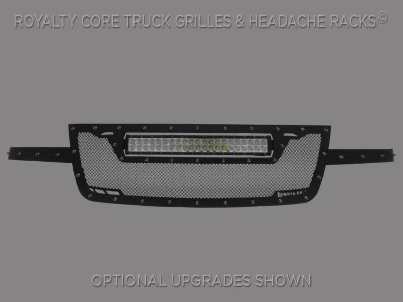 Royalty Core - Royalty Core 14781 Chevy 2500/3500 2003-2004 RCRX LED Full Grille Replacement-Top Mount LED