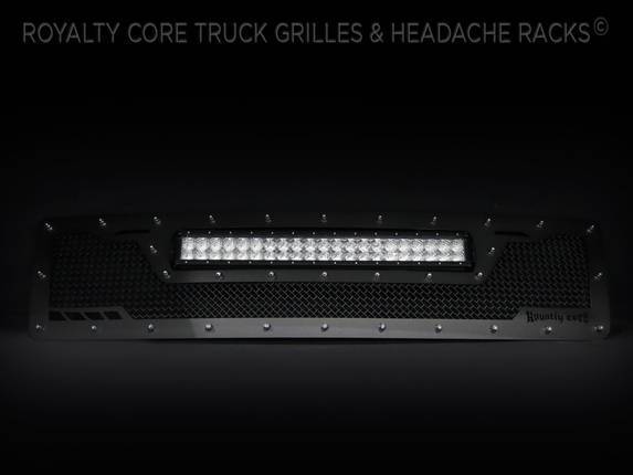 Royalty Core - Royalty Core 14790 Ford Super Duty 1992-1998 RCRX LED Race Line Grille-Top Mount LED