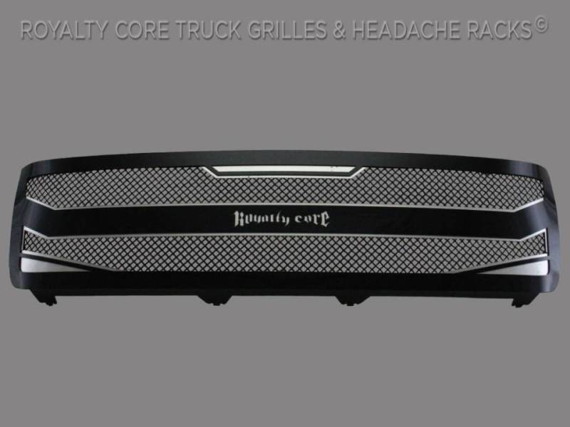 Royalty Core - Royalty Core 14989 Royalty Core Chevrolet Silverado Full Grille Replacement 2500/3500 HD 2011-2014 RC4 Layered Grille