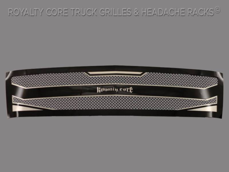 Royalty Core - Royalty Core 14990 Royalty Core Chevrolet Silverado Full Grille Replacement 2500/3500 HD 2007-2010 RC4 Layered Grille