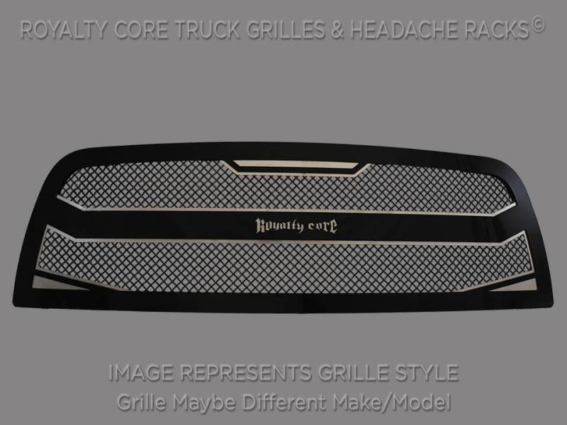 Royalty Core - Royalty Core 14991 Royalty Core Chevrolet Silverado Full Grille Replacement 2500/3500 HD 2005-2007 RC4 Layered Grille