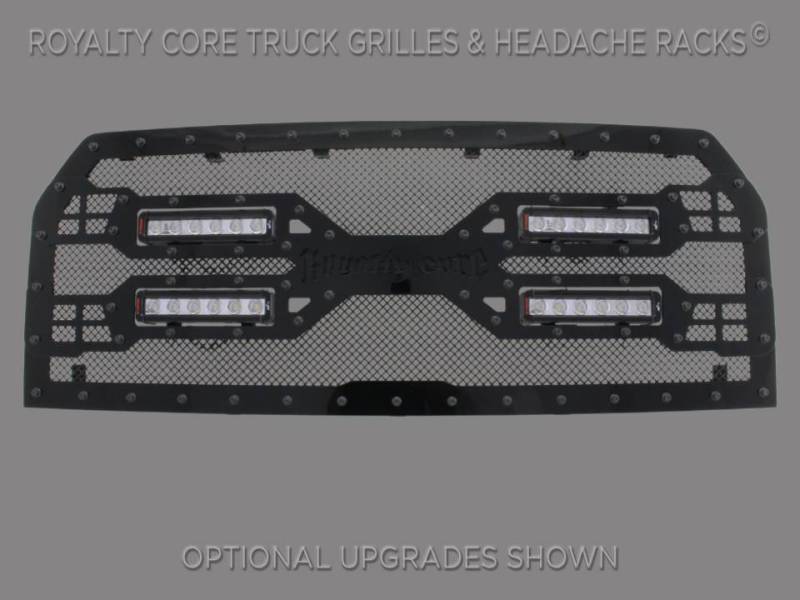 Royalty Core - Royalty Core 15129 Royalty Core Ford F-150 2015-2017 RC5X Quadrant LED Full Grille Replacement