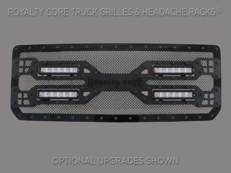 Royalty Core - Royalty Core 15141 GMC Denali 2500/3500 HD 2015-2019 RC5X Quadrant LED Grille