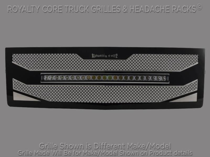 Royalty Core - Royalty Core 15823 GMC 2500/3500 Denali HD 2011-2014 RC4X Layered 30" Curved LED Grille