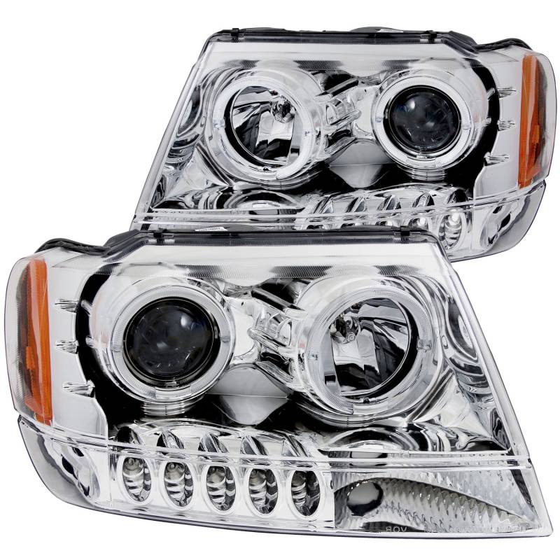 Anzo USA - Anzo USA 111044 Projector Headlight Set w/Halo