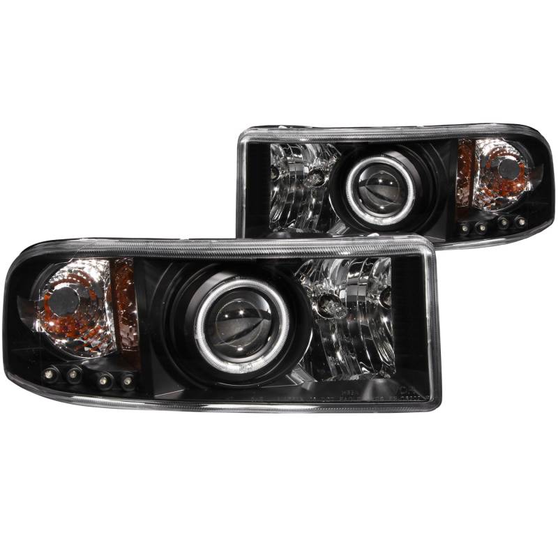Anzo USA - Anzo USA 111065 Projector Headlight Set w/Halo
