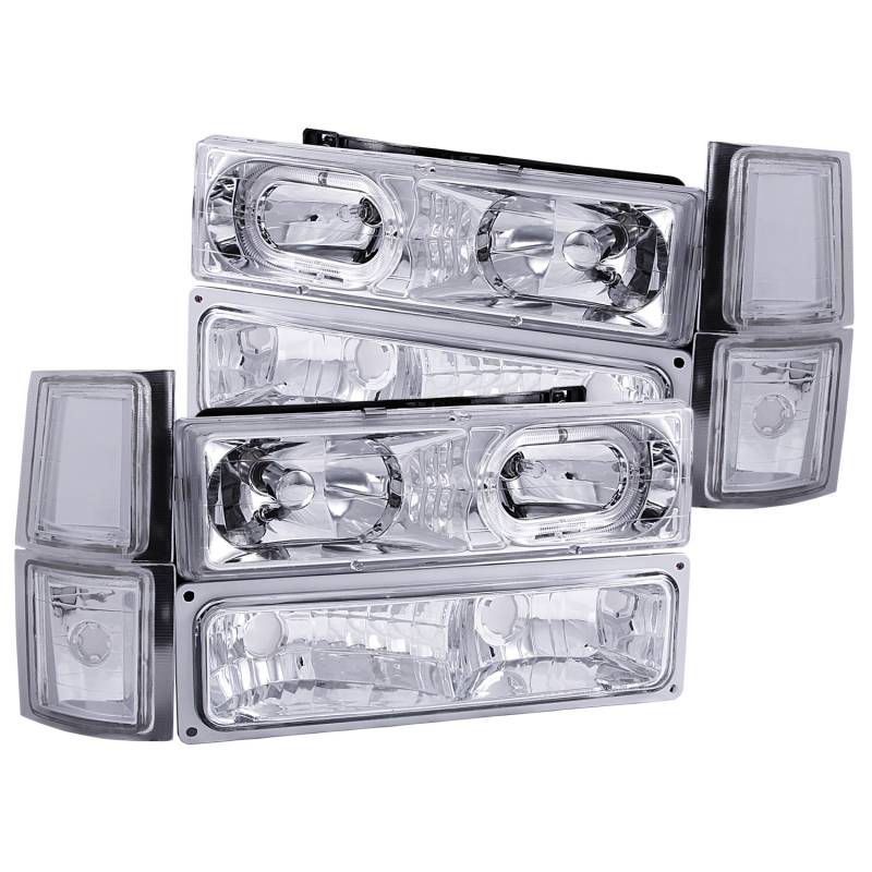 Anzo USA - Anzo USA 111101 Crystal Headlight Set w/Halo
