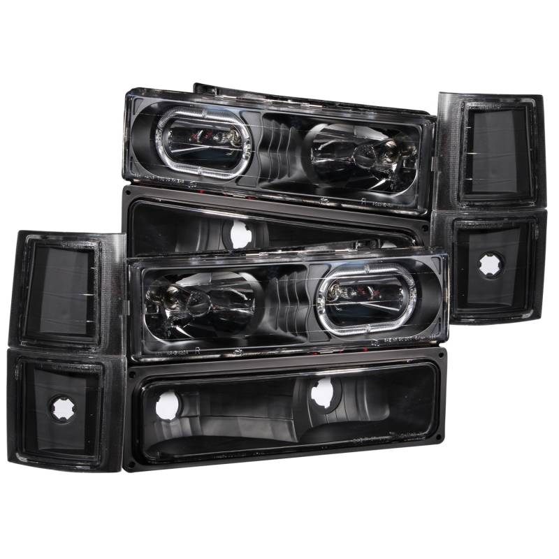 Anzo USA - Anzo USA 111102 Crystal Headlight Set w/Halo