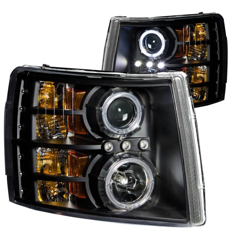 Anzo USA - Anzo USA 111107 Projector Headlight Set w/Halo