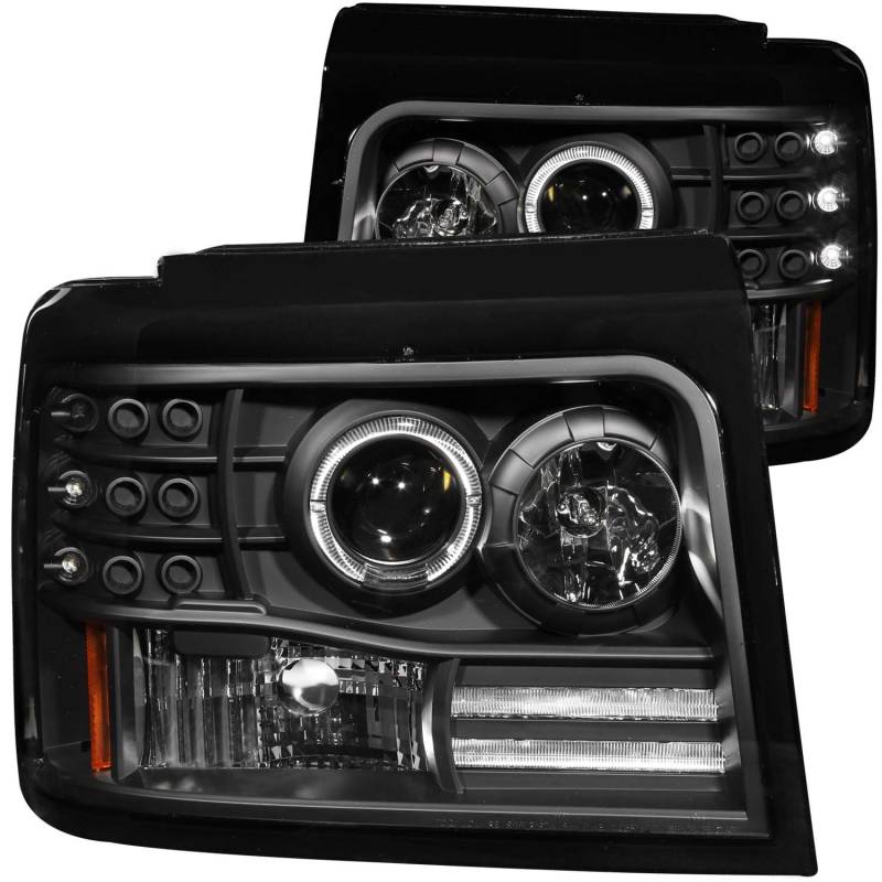 Anzo USA - Anzo USA 111184 Projector Headlight Set w/Halo