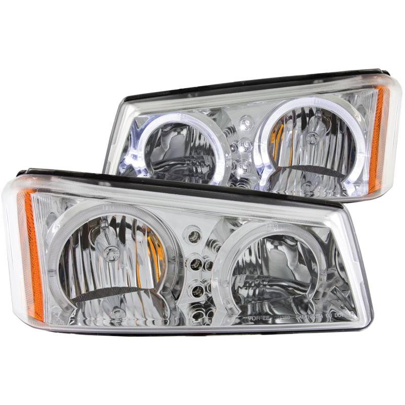 Anzo USA - Anzo USA 111211 Crystal Headlight Set w/Halo