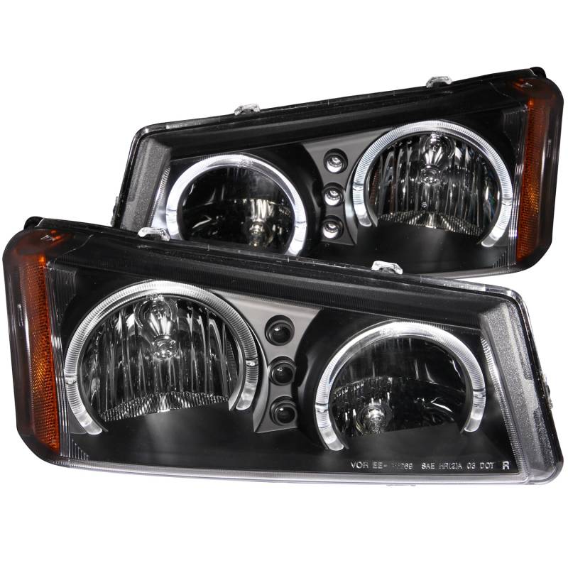 Anzo USA - Anzo USA 111212 Crystal Headlight Set w/Halo
