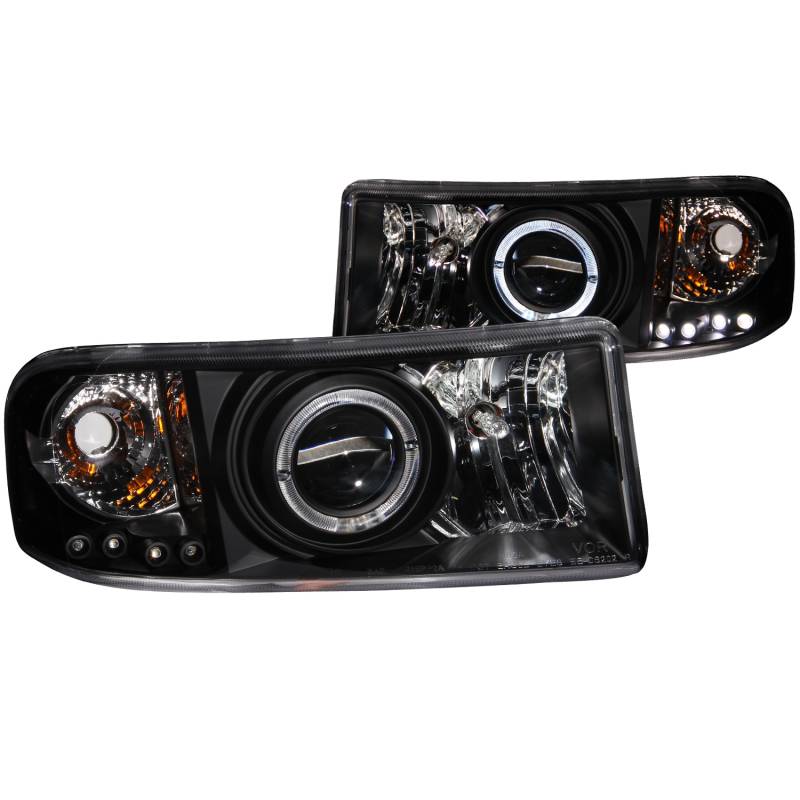 Anzo USA - Anzo USA 111196 Projector Headlight Set w/Halo