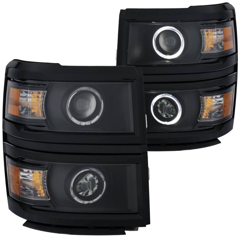 Anzo USA - Anzo USA 111344 Projector Headlight Set w/Halo