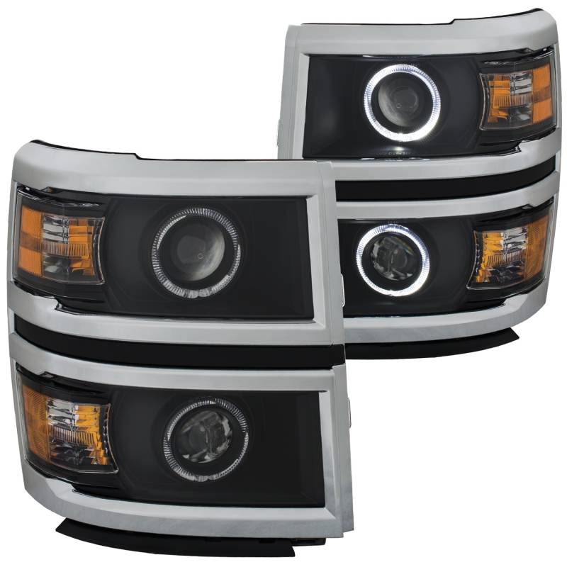 Anzo USA - Anzo USA 111345 Projector Headlight Set w/Halo