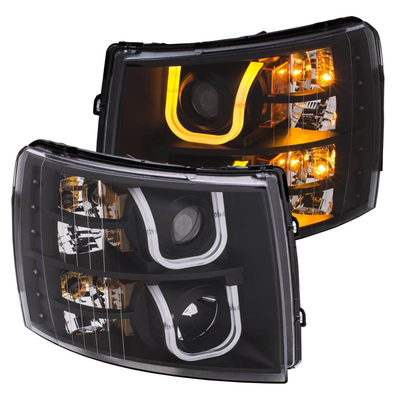 Anzo USA - Anzo USA 111384 Projector Headlight Set w/U-Bar Switchback