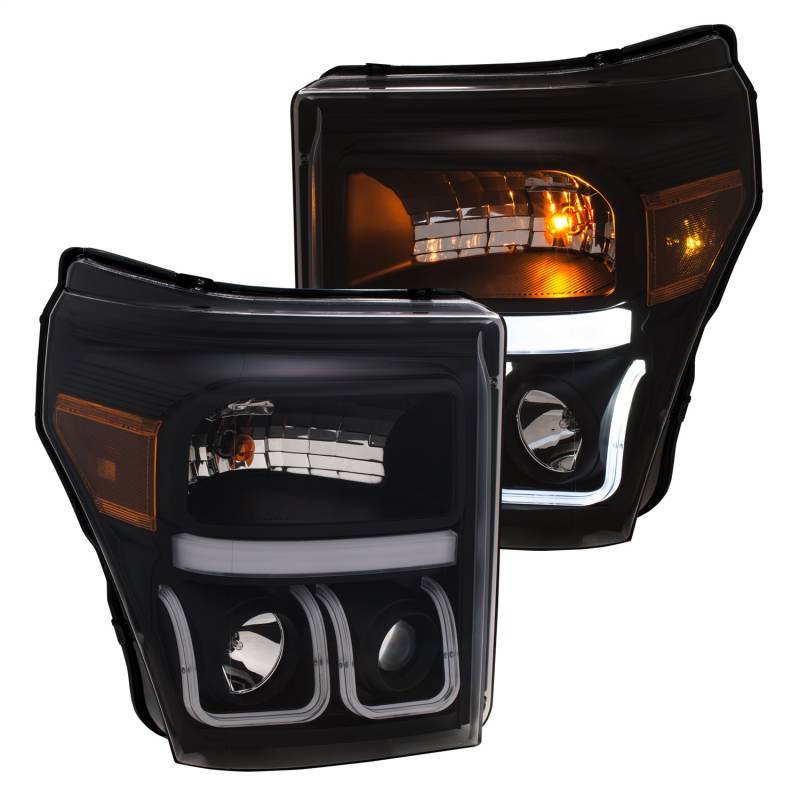 Anzo USA - Anzo USA 111386 Projector Headlight Set w/U-Bar Switchback