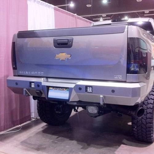 Fusion Bumpers - Fusion 1620TACRBBS Rear Bumper with Sensor Holes for Toyota Tacoma 2016-2020