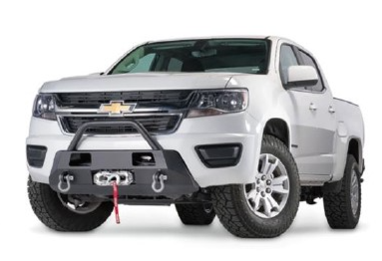 Warn - Warn 103210 Semi Hidden Winch Mount Bumper Chevy Colorado 2015-2020 (Not ZR2 or Bison)