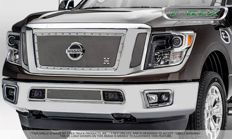 T-Rex Grilles - T-Rex Grilles 6717850 X-Metal Series Studded Mesh Grille