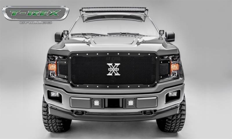 T-Rex Grilles - T-Rex Grilles 6715711 X-Metal Series Studded Mesh Grille