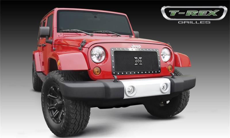 T-Rex Grilles - T-Rex Grilles 6714831 X-Metal Series Studded Mesh Grille
