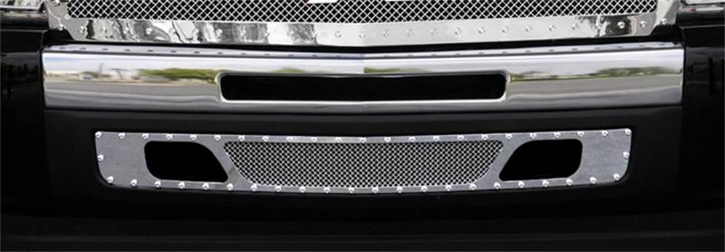 T-Rex Grilles - T-Rex Grilles 6721100 X-Metal Series Studded Bumper Grille Insert